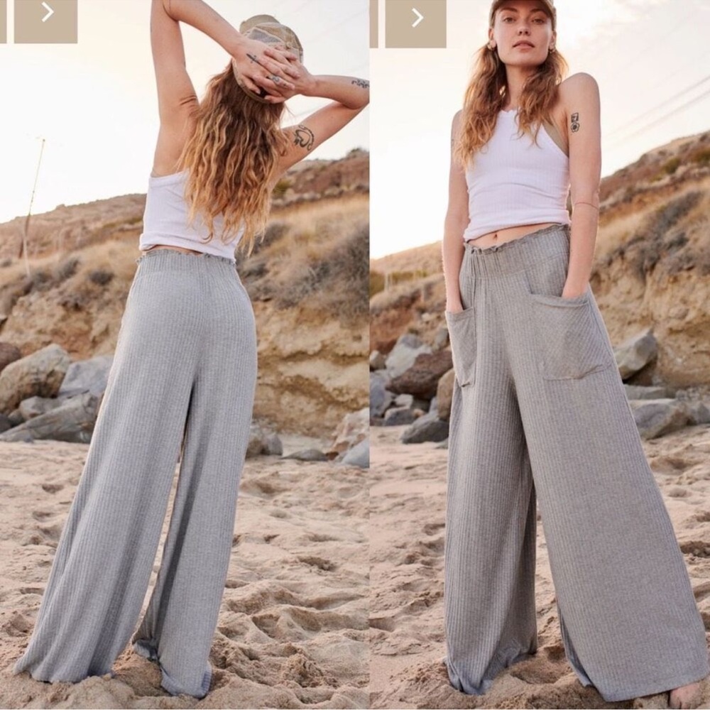 Free People Blissed Out Wide Leg Pants Size Medium